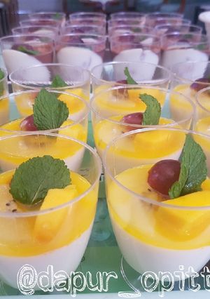 Foto resep Tropical Fruits Silky Puding