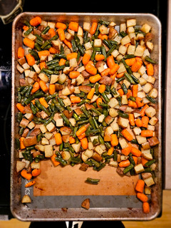 A picture of Roasted veggies.