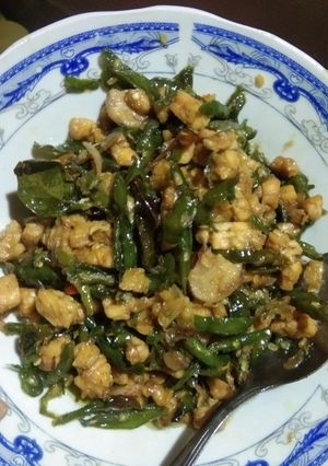 Foto resep Tempe lombok ijo