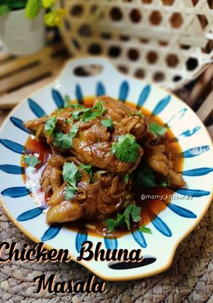 Gambar Chicken Bhuna Masala / Kari Ayam Kering