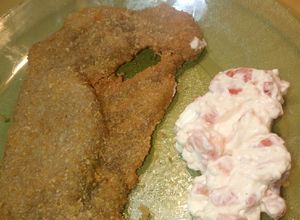 Una foto de Salsa casancream con ajo y tomate (guarnición)
