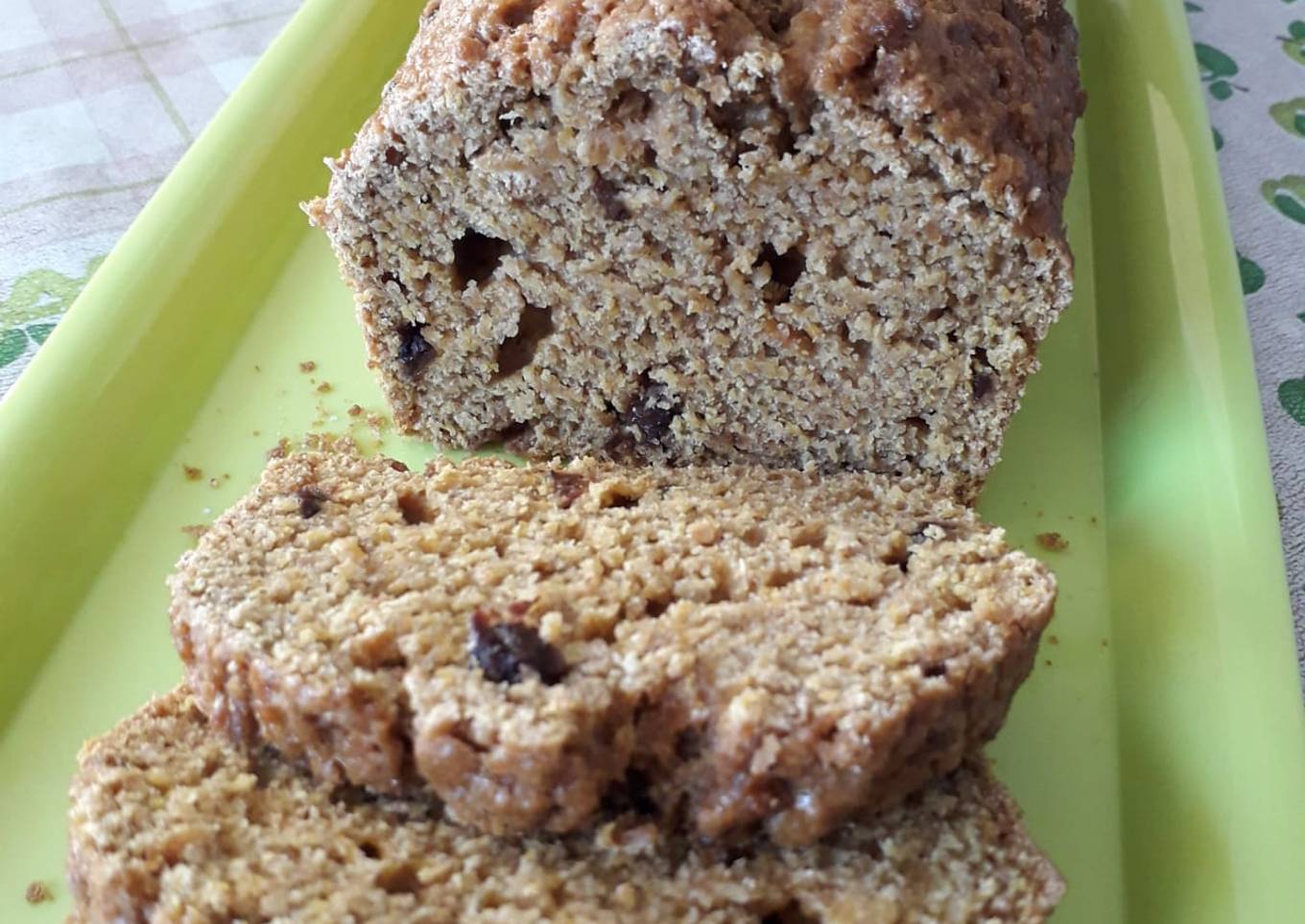 Budín integral de calabaza y pasas de uva