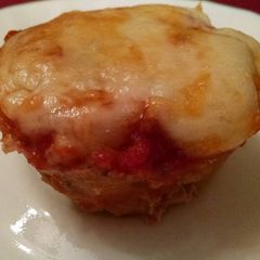 A picture of Turkey Meatloaf Pizza Muffins.