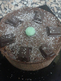 Una foto de Mousse de chocolate y menta