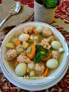 Foto resep Sop Bola Udang Telur Puyuh