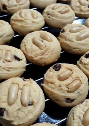 รูปของ คุกกี้พีนัทบัตเตอร์ / คุกกี้เนยถั่ว / คุกกี้ถั่วลิสง Peanut Butter Cookies
