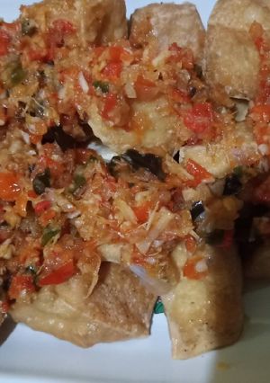 Foto resep Tahu Goreng Siram Sambel