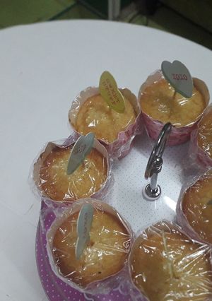 صورة لوصفة كب البسبوسة بطعم البرتقال