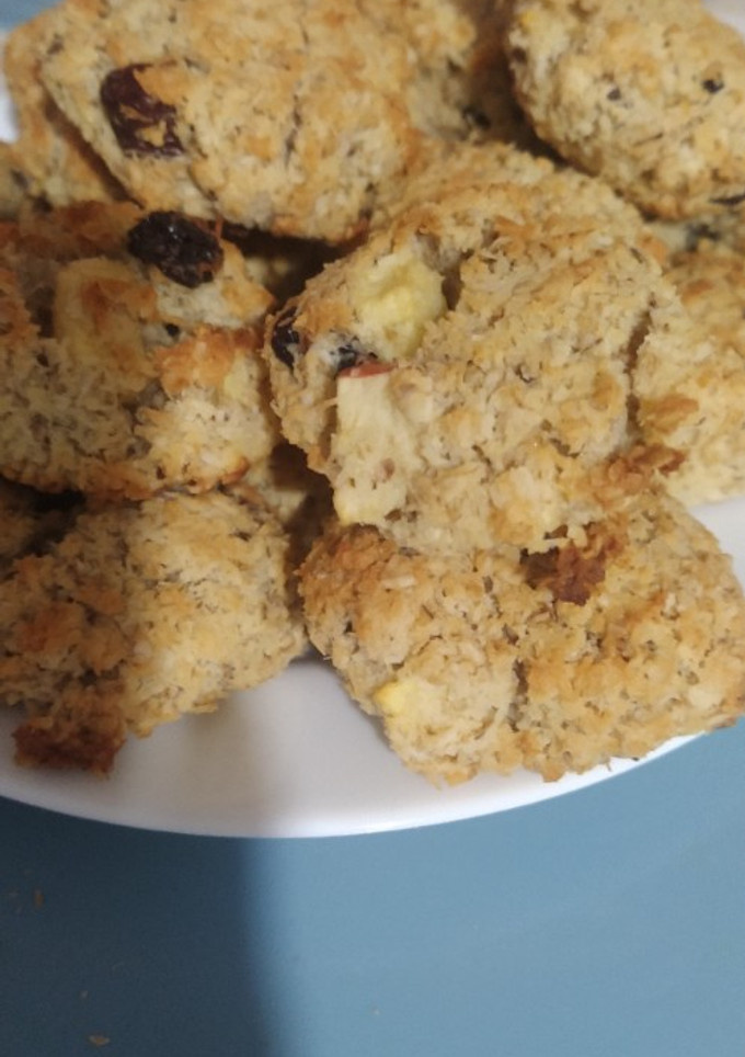 Una foto de Galletas de coco y manzana