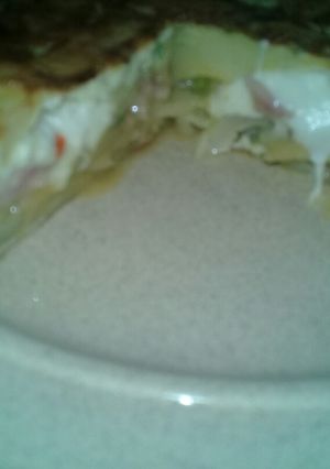 Una foto de Tortilla de papa rellena