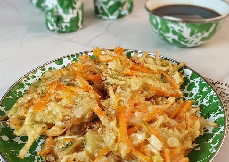 Resep 268. Bakwan Sayur Renyah Cuko Pempek Anti Gagal
