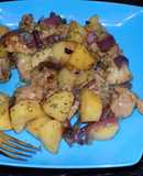 Mollejas a la sidra, en wok