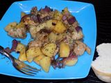 Mollejas a la sidra, en wok