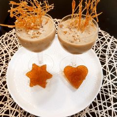 A picture of Walnut caramel Payesh (kheer).
