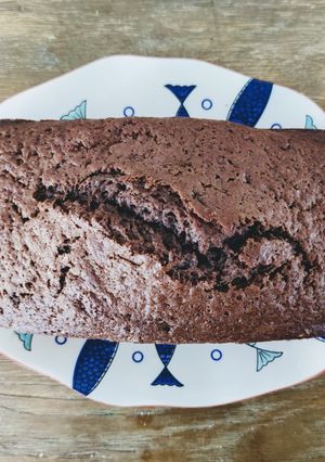 Una foto de Budín de zucchini y cacao