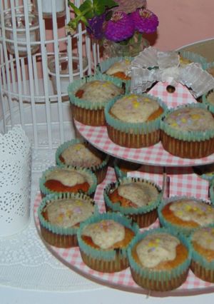 Bögrés diós, almás muffin recept fotója