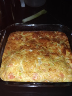 Una foto de Torta de coliflor con queso