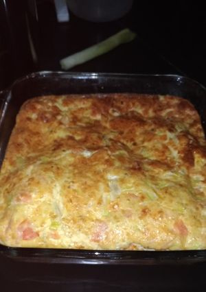 Una foto de Torta de coliflor con queso