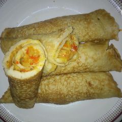 A picture of Pancake rolls.