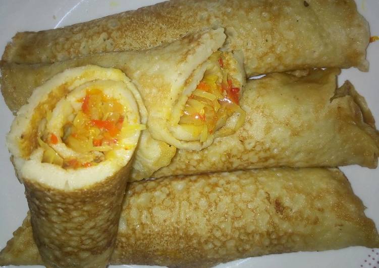 Recipe: Appetizing Pancake rolls