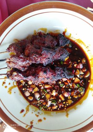 Foto resep Sate kambing pedas manis