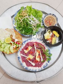 Hình của món Thịt bò nhúng dấm.