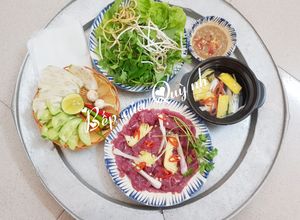 Hình của món Thịt bò nhúng dấm.