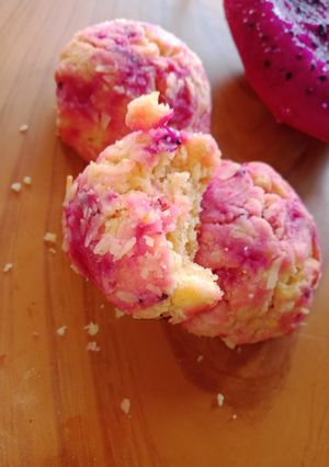 Foto resep Cookies Buah Naga Keju (tepung ketan putih)
