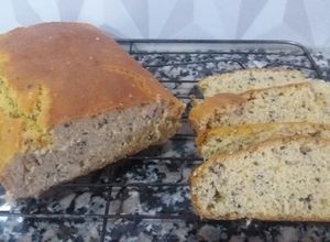 Una foto de Pan con harina de garbanzos!