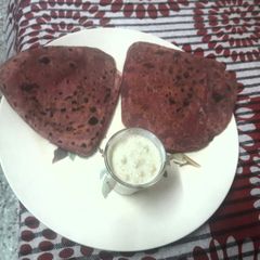 A picture of Beetroot Parantha.