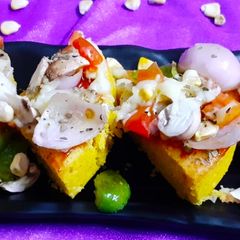 A picture of Pizza Dhokla.