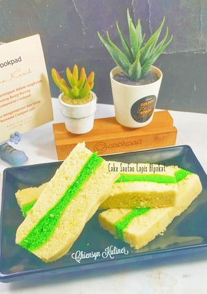 Foto resep Cake Santan Lapis Alpukat