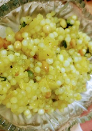 A picture of Sabudana pulao.