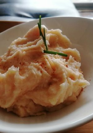 Una foto de Puré ahumado picante