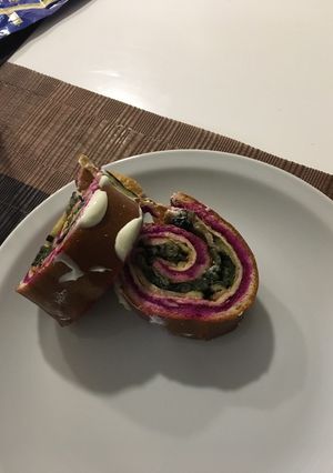 Una foto de Pionono con vegetales
