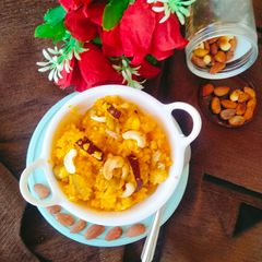A picture of MEETHE CHAWAL (sweet Rice).