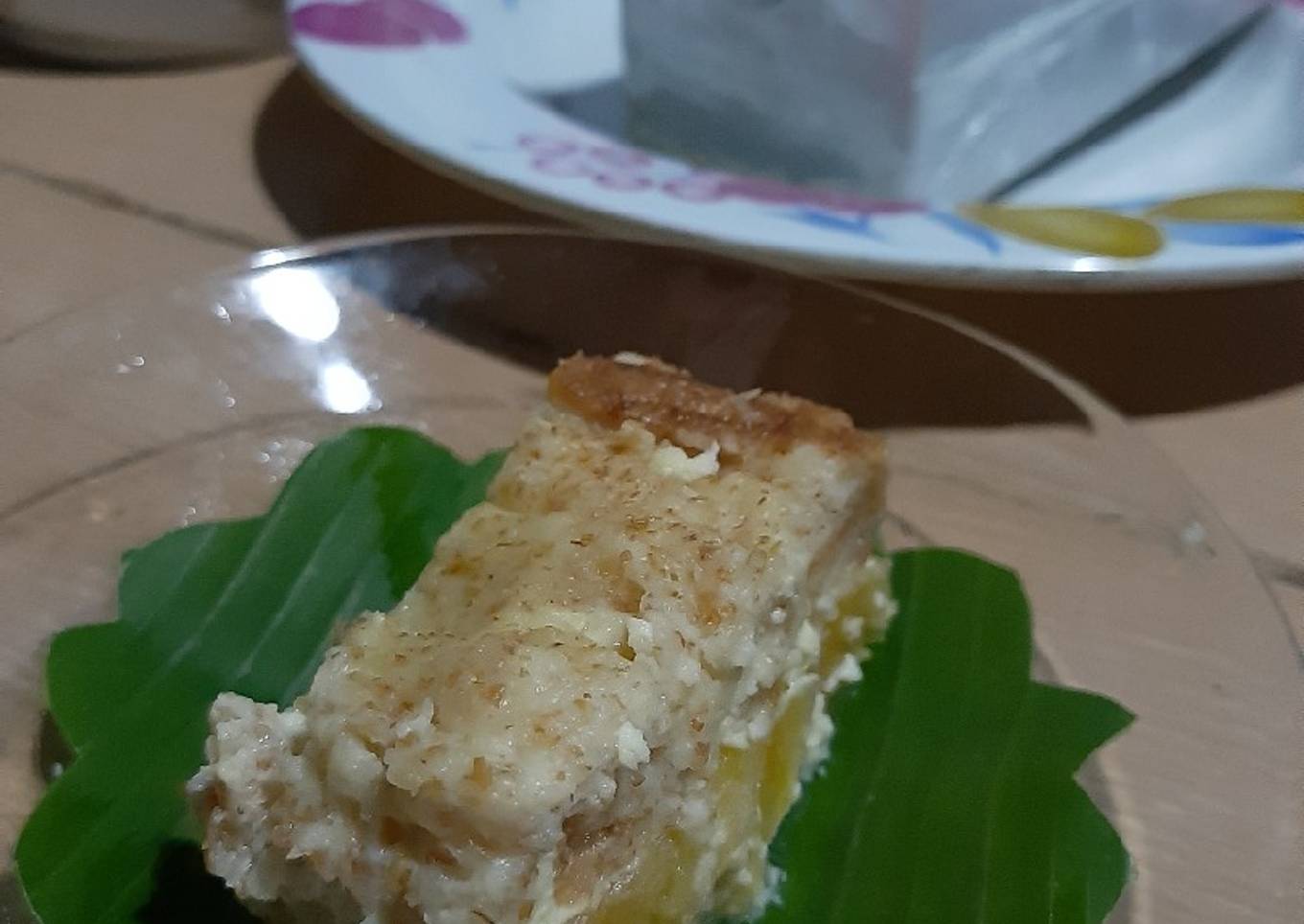 Puding pisang raja roti tawar gandum sehat