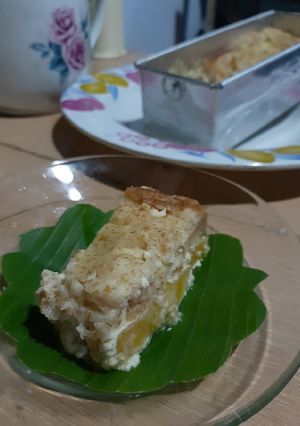 Foto resep Puding pisang raja roti tawar gandum sehat