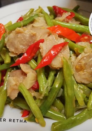 Foto resep Tumis Baby Buncis Bakso Simple