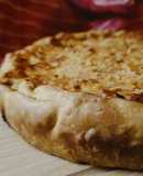 Tarta queso, panceta, cebolla y morrón 🧀🥓🧅🫑