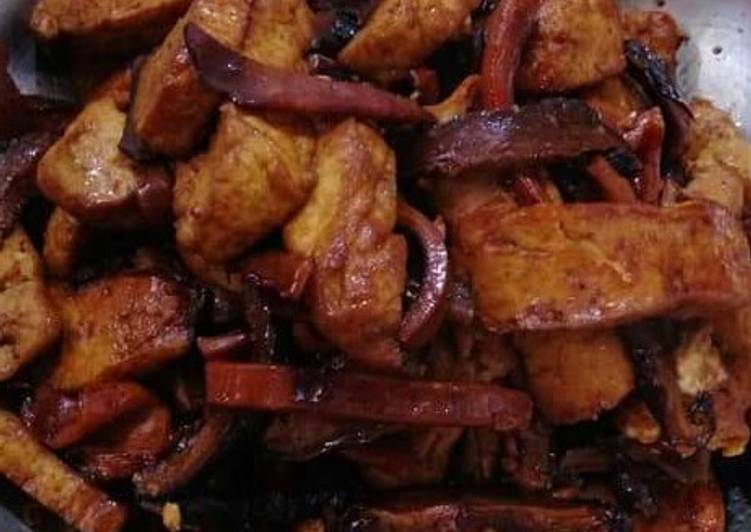 Sotong puo cha bak..sotong kering hitam manis