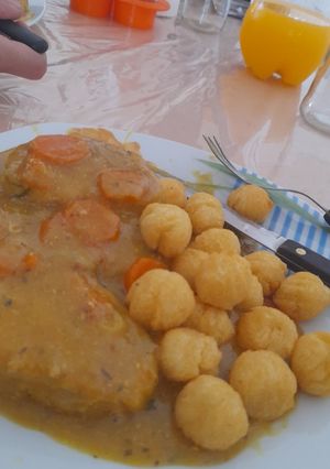 Una foto de Carre de cerdo, a la mostaza con cerveza