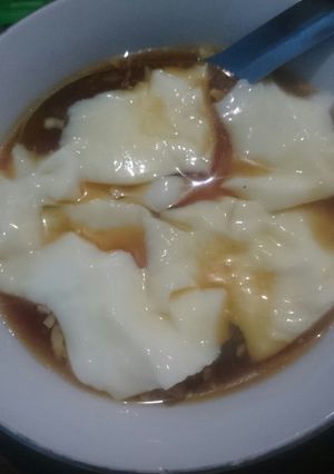 Foto resep Kembang tahu kuah jahe