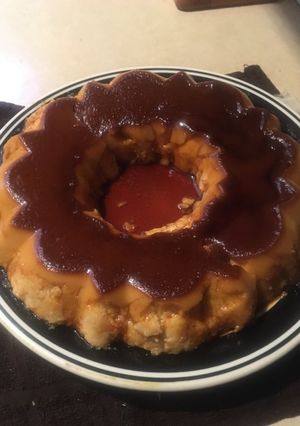 Una foto de Flan de galletas Marías