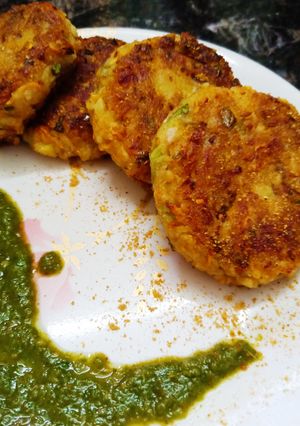 A picture of Vegetable cutlets.