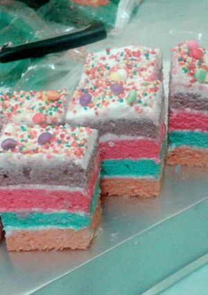 Foto resep Rainbow Cake Kukus