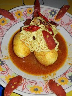 Foto resep Mie telor sosis balado