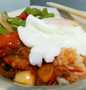 Cara Gampang Menyiapkan Rice bowl tumis buncis jamur + sarden bb 🍅 + 🍳1/2 matang Anti Gagal
