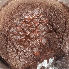 A picture of Keto chocolate lava cake.
