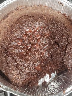 A picture of Keto chocolate lava cake.